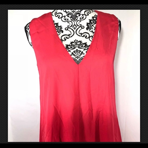 🆕Adelyn Rae Dress V Neck Hi Low Hem Plunging Back - Picture 4 of 8